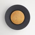 20" Carver LED Wooden Diffuser Light, 805-Charcoal Granite, Ash Wood Diffuser