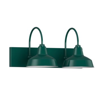 10" Austin 2-Light Vanity Sconce, 300-Dark Green