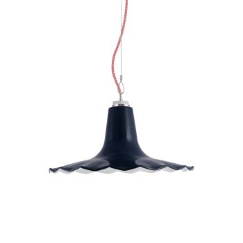 16" Seaside Studio Light, 705-Navy, CRZ-Red Chevron Cord