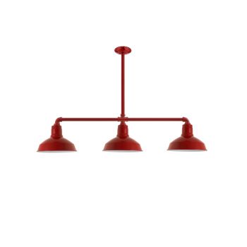 Dino 3-Light, 400-Barn Red, 18" Arms, 18" Stem