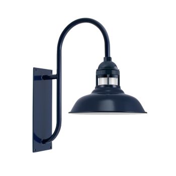 14" Outback LED, 705-Navy, FST-Frosted Glass, G19 Gooseneck Arm