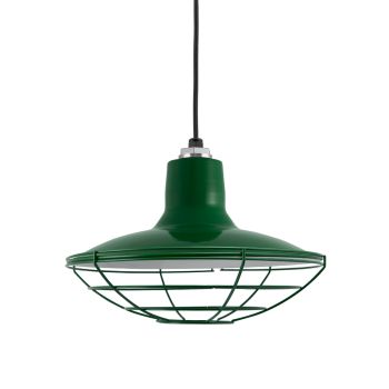 14" Dominion, 307-Emerald Green, Wire Cage, CSB-Black Cloth Cord