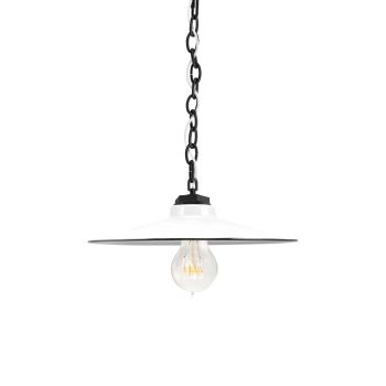 10" Conoco, 250-White, Mounting in 150-Black, SWH-Standard White Cord, Nostalgic Edison-Style Victorian 40 Watt Light Bulb