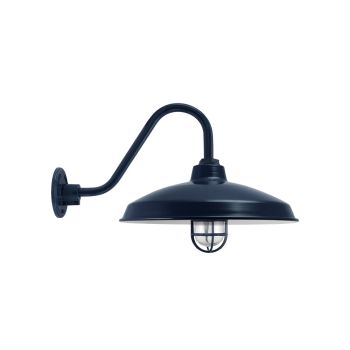 16" Marathon, 705-Navy, CGG-Standard Cast Guard, RIB-Ribbed Glass, G26 Gooseneck Arm