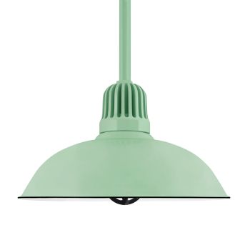 20" Gridiron, 355-Porcelain Jadite, Heat Sink in 355-Jadite, Mounting in 355-Jadite, TGG-Heavy Duty Cast Guard in 150-Black, FST-Frosted Glass