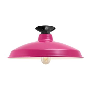 16" Marathon, 490-Magenta, Mounting in 100-Black, Shown with LED Edison T14 Bulb