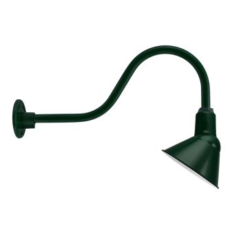 10" Fire Chief, 300-Dark Green, G22 Gooseneck Arm