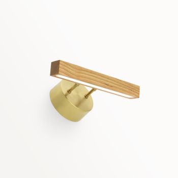 13" Suora, Ash Wood, Mounting in 997-Natural Raw Brass