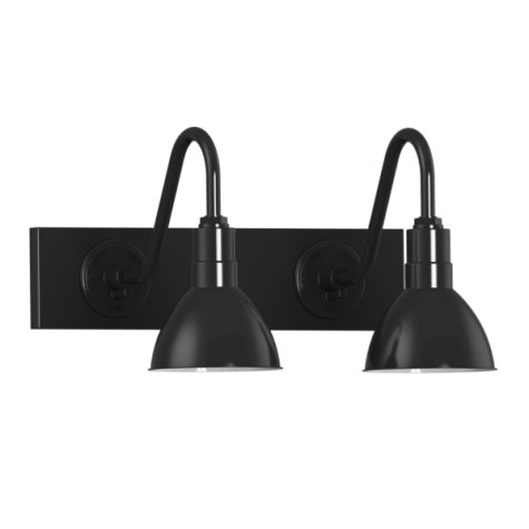 8" Wilcox Double Vanity, 100-Black