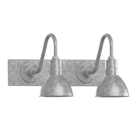 8" Wilcox Double Vanity, 975-Galvanized