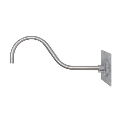 Heavy Duty Backing Plate, 975-Galvanized with Gooseneck Arm