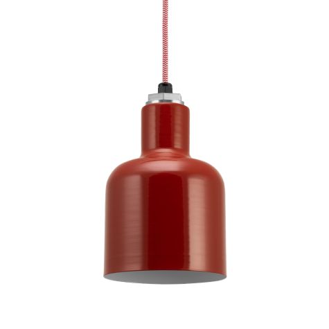 Chateau Pendant Light, 400-Barn Red, CRZ-Red Chevron Cord