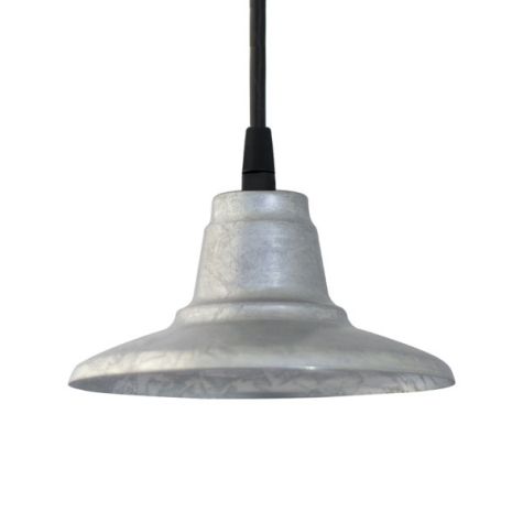 Mini Eclipse Pendant, 975-Galvanized | SBK-Standard Black Cord