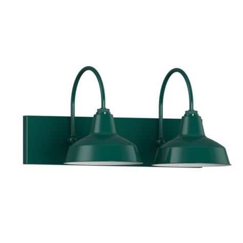 10" Austin 2-Light Vanity Sconce, 300-Dark Green