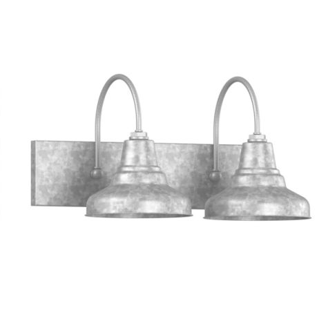10" Union Vanity Sconce, 975-Galvanized