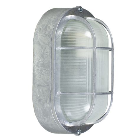Amidships Bulkhead Wall Mount Light Fixture | Large, 975-Galvanized