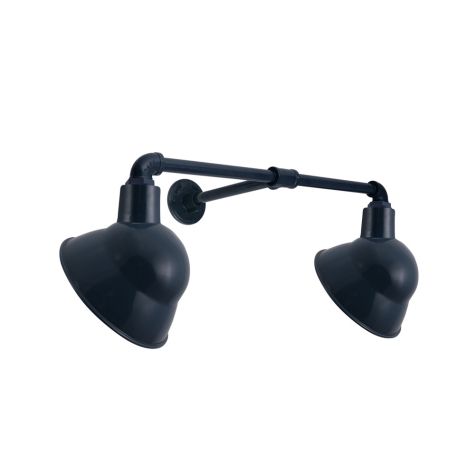 Dual Arm Emblem Sign Light, 10" Shades, 705-Navy