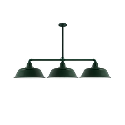 Bomber 3-Light, 300-Dark Green, 18" Arms