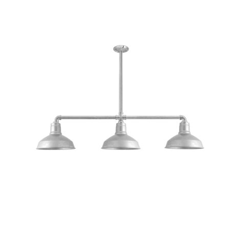 Dino 3-Light, 975-Galvanized, 18" Arms, 18" Stem