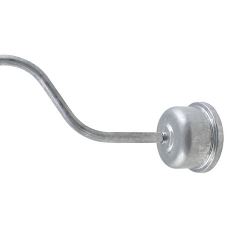 LED Decorative Backing Plate Cover, G22 Gooseneck Arm, 975-Galvanized
