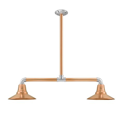 Aero 2-Light, 995-Natural Raw Copper, 12" Arms, Standard Canopy