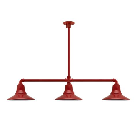 Aero 3-Light, 400-Barn Red, 18" Arms, Heavy Duty Canopy