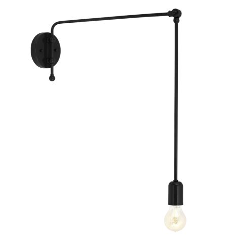 Downtown Swing Arm Sconce, 100-Black, G69 Arm, Nostalgic Edison Style Victorian Bulb