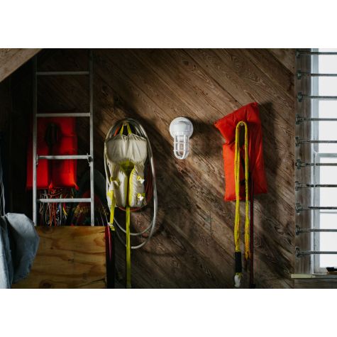 Streamline Industrial Guard Sconce, 200-White, No Shade, TGG-Heavy Duty Cast Guard, CLR-Clear Glass
