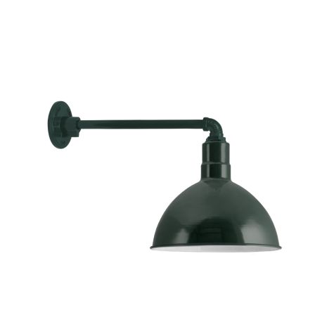 12" Wilcox, 300-Dark Green, G1 Straight Arm