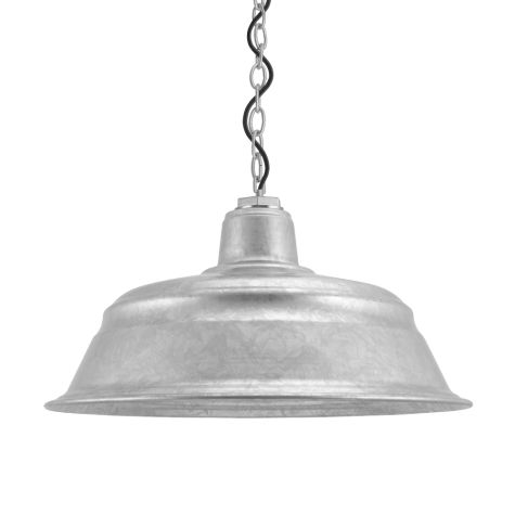 17" Bomber, 975-Galvanized, CSB-Black Cloth Cord