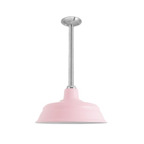 15" Bomber, 480-Blush Pink, Mounting in 975-Galvanized