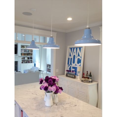 12" Union, 715-Delphite Blue, SWH-Standard White Cord | Photo Courtesy of Homeowner