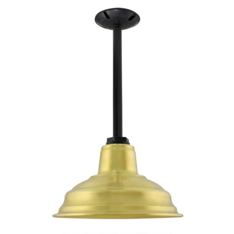 11" Bomber, 997-Natural Raw Brass, 12" Stem, 100-Black