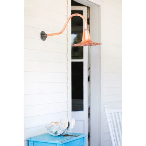 14" Seaside, 995-Natural Raw Copper, G22 Gooseneck Arm