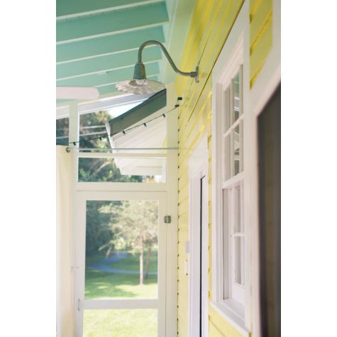 16" Seaside, 975-Galvanized, G15 Gooseneck Arm