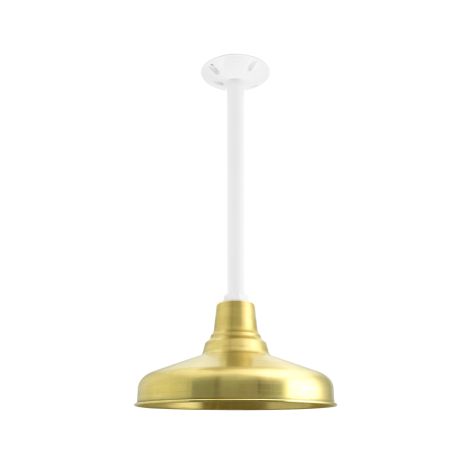 16" Union, 997-Natural Raw Brass, Mounting in 200-White