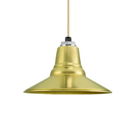 12" Aero, 997-Natural Raw Brass, CSGW-Gold & White Cloth Cord