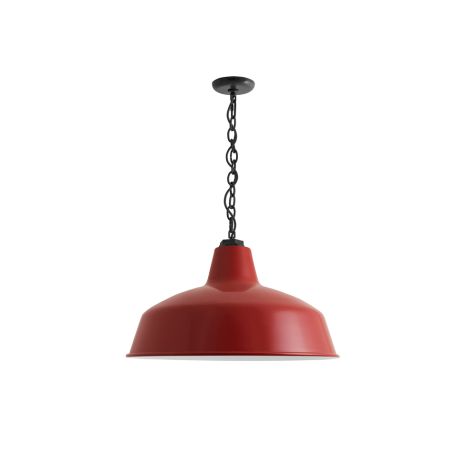 16" Avalon, 400-Barn Red, Mounting in 100-Black, SBK-Standard Black Cord