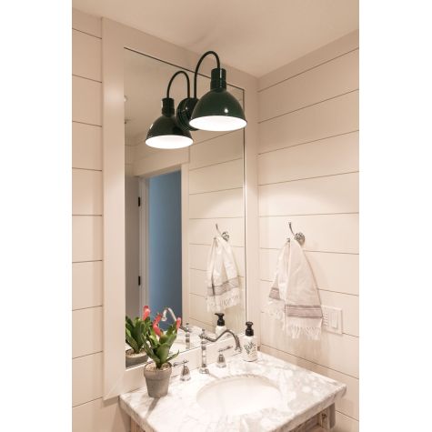 10" Bantam Wilcox Wall Sconce, 307-Emerald Green | Photo Courtesy of Janna @yellowprairieinteriors