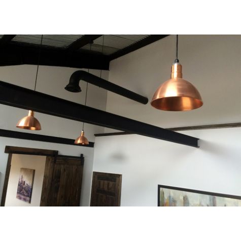 12" Wilcox, 995-Natural Raw Copper, SBK-Standard Black Cord | Customer Submission