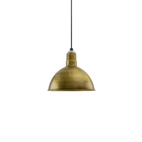 12" Wilcox, 998-Natural Weathered Brass, Standard Black Cord