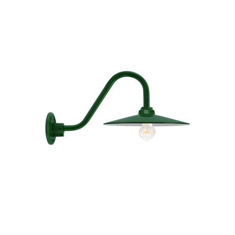 12" Conoco, 307-Emerald Green, G26 Gooseneck Arm, Nostalgic Edison-Style Victorian 40 Watt Light Bulb