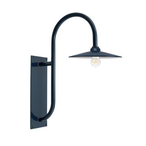 12" Conoco, 705-Navy, G19 Gooseneck Arm, Nostalgic Edison-Style Victorian 40 Watt Light Bulb