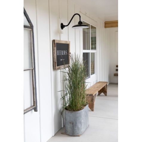 12" Marathon, M103-Marine Grade Black, G26 Gooseneck Arm | Photo Courtesy of Janna @yellowprarieinteriors