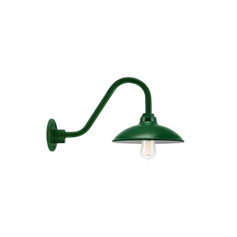 10" Sinclair, 307-Emerald Green, G26 Gooseneck Arm, Nostalgic Edison-Style 1910 Era 40 Watt Light Bulb