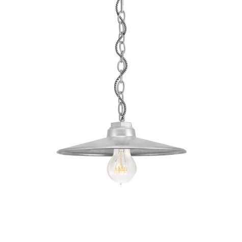 10" Conoco, 975-Galvanized, CSBW-Black & White Cloth Cord, Nostalgic Edison-Style Victorian 40 Watt Light Bulb