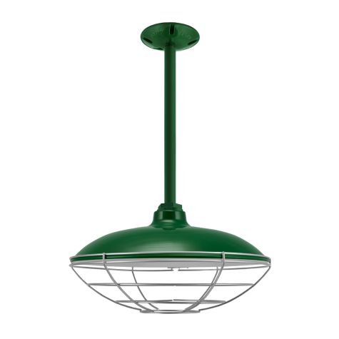 14" Sinclair, 307-Emerald Green, Wire Cage, 975-Galvanized