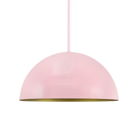 28" Loma LED, Exterior in 480-Blush Pink, Interior in 930-Painted Aged Brass, Mounting in 480-Blush Pink