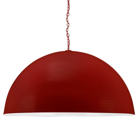 36" Loma, Exterior in 400-Barn Red, Interior in 200-White, Mounting in 400-Barn Red, CSRW-Red & White Cloth Cord