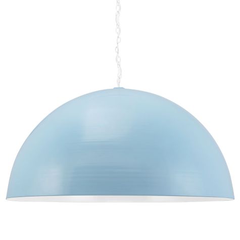36" Loma, Exterior in 715-Delphite Blue, Mounting in 200-White, SWH-Standard White Cord